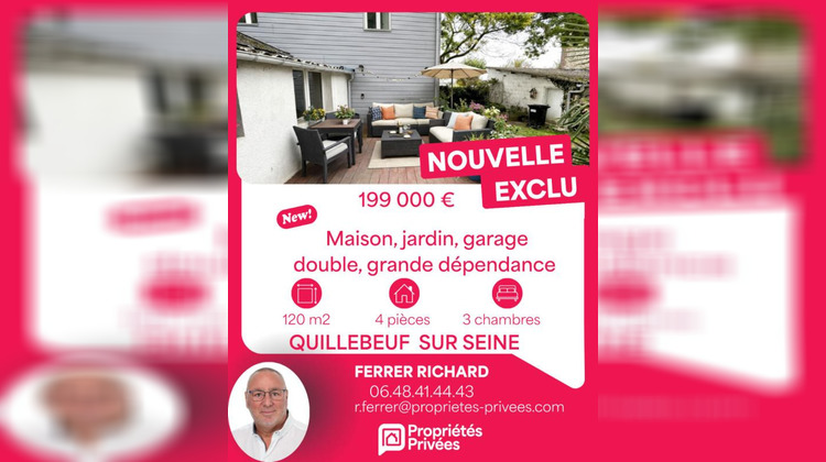 Ma-Cabane - Vente Maison QUILLEBEUF SUR SEINE, 117 m²