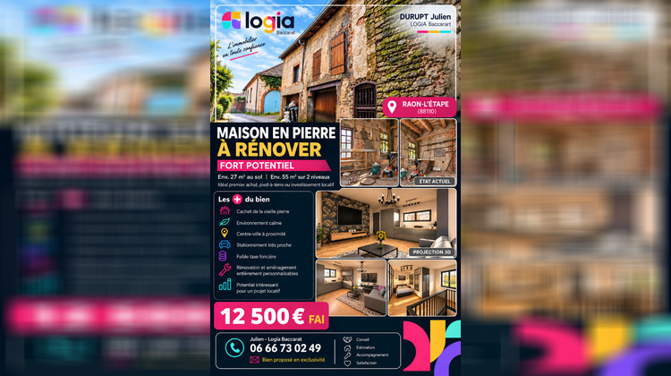 Ma-Cabane - Vente Maison RAON-L'ETAPE, 55 m²