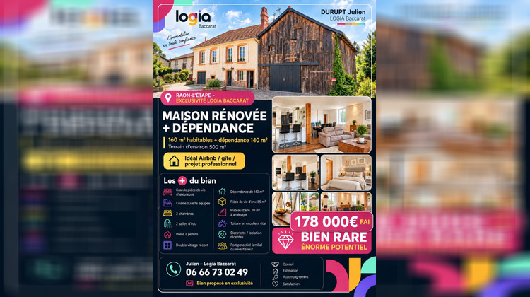 Ma-Cabane - Vente Maison RAON-L'ETAPE, 200 m²
