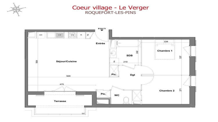 Ma-Cabane - Vente Maison Roquefort-les-Pins, 65 m²