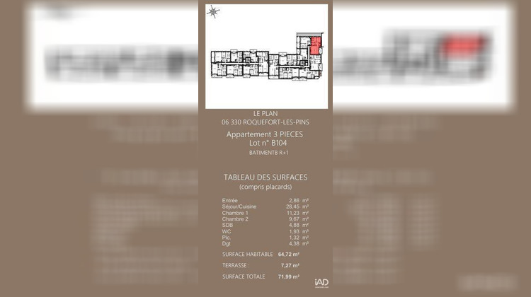 Ma-Cabane - Vente Maison Roquefort-les-Pins, 65 m²