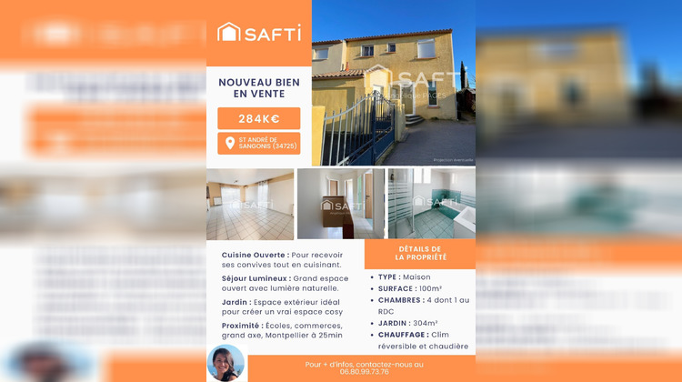 Ma-Cabane - Vente Maison Saint-Andre-de-Sangonis, 100 m²