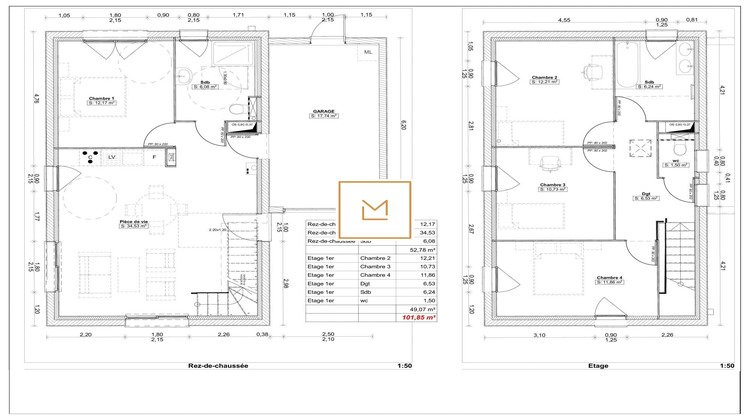 Ma-Cabane - Vente Maison Saint-Aubin-d'Arquenay, 101 m²