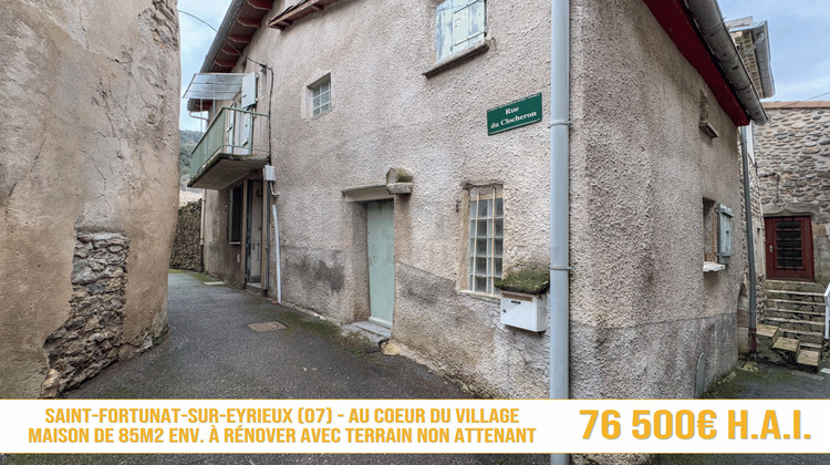 Ma-Cabane - Vente Maison Saint-Fortunat-sur-Eyrieux, 85 m²