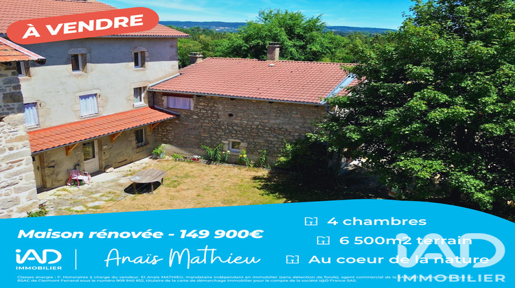 Ma-Cabane - Vente Maison Saint-Germain-l'Herm, 143 m²