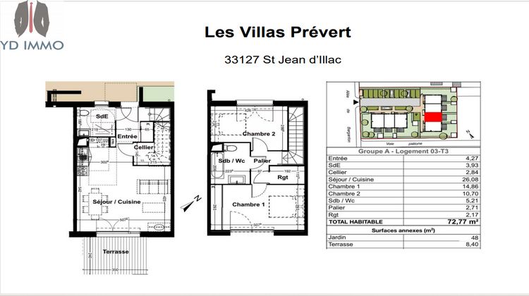 Ma-Cabane - Vente Maison Saint-Jean-d'Illac, 72 m²