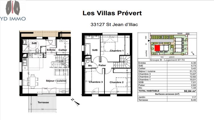 Ma-Cabane - Vente Maison Saint-Jean-d'Illac, 93 m²