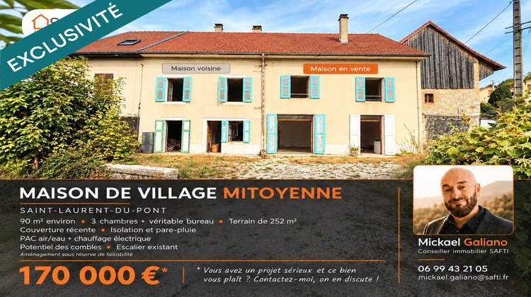 Ma-Cabane - Vente Maison Saint-Laurent-du-Pont, 90 m²