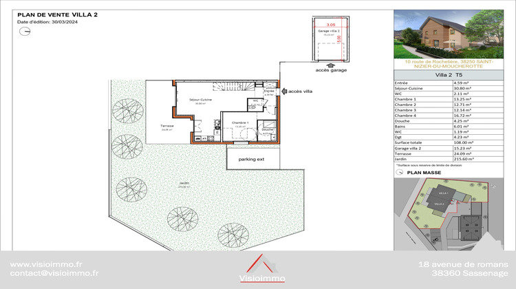 Ma-Cabane - Vente Maison Saint-Nizier-du-Moucherotte, 108 m²