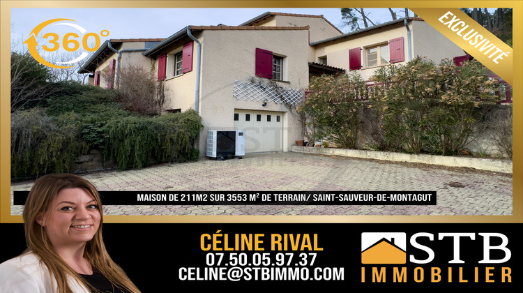 Ma-Cabane - Vente Maison Saint-Sauveur-de-Montagut, 211 m²