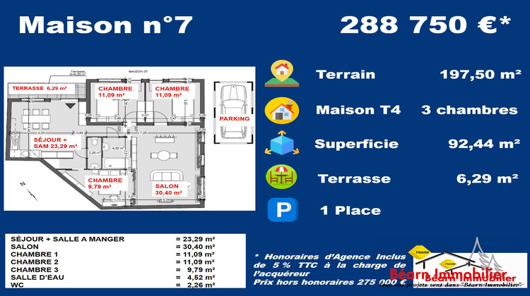 Ma-Cabane - Vente Maison Salies-de-Béarn, 92 m²