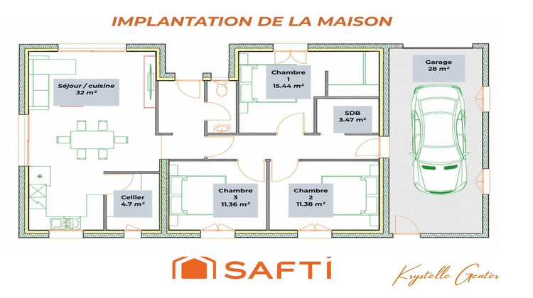 Ma-Cabane - Vente Maison Sampans, 93 m²
