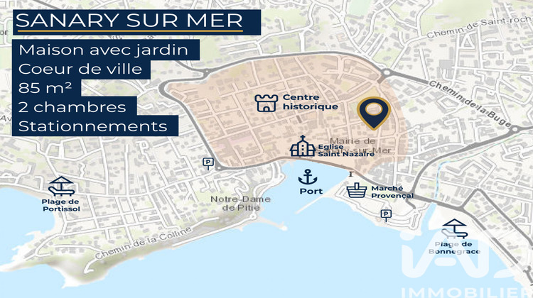 Ma-Cabane - Vente Maison Sanary-sur-Mer, 85 m²