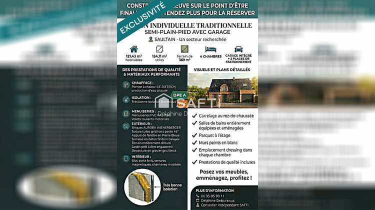 Ma-Cabane - Vente Maison Saultain, 121 m²