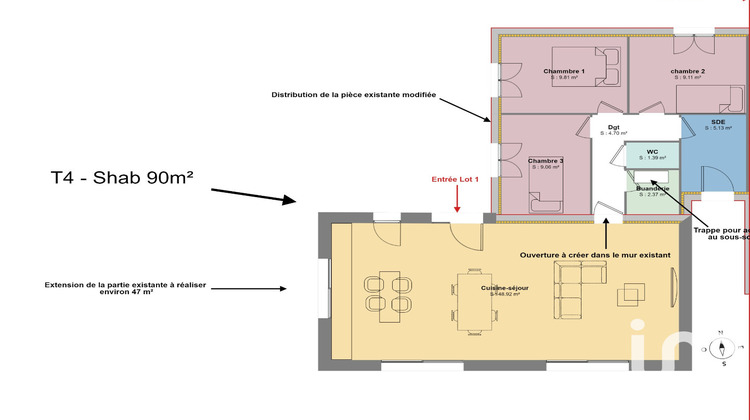 Ma-Cabane - Vente Maison Sautron, 43 m²