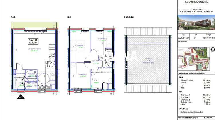 Ma-Cabane - Vente Maison Tourcoing, 83 m²