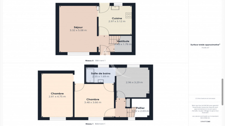 Ma-Cabane - Vente Maison VAIRES-SUR-MARNE, 73 m²