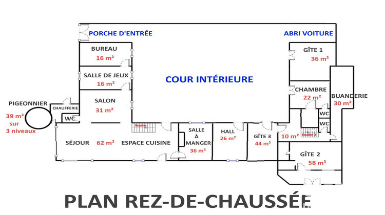 Ma-Cabane - Vente Maison Vendeuvre-du-Poitou, 640 m²