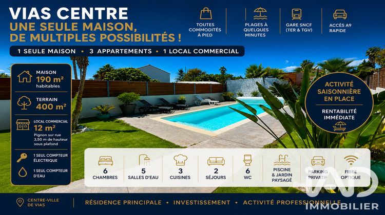 Ma-Cabane - Vente Maison Vias, 195 m²