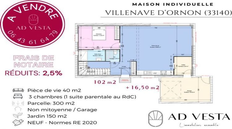 Ma-Cabane - Vente Maison Villenave-d'Ornon, 102 m²