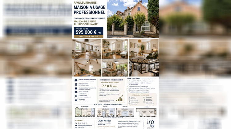 Ma-Cabane - Vente Maison Villeurbanne, 170 m²