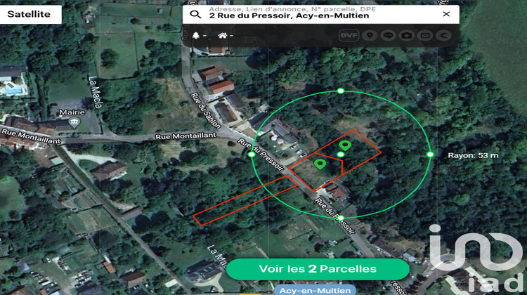 Ma-Cabane - Vente Terrain Acy-en-Multien, 1257 m²