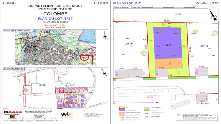 Ma-Cabane - Vente Terrain AGDE, 619 m²