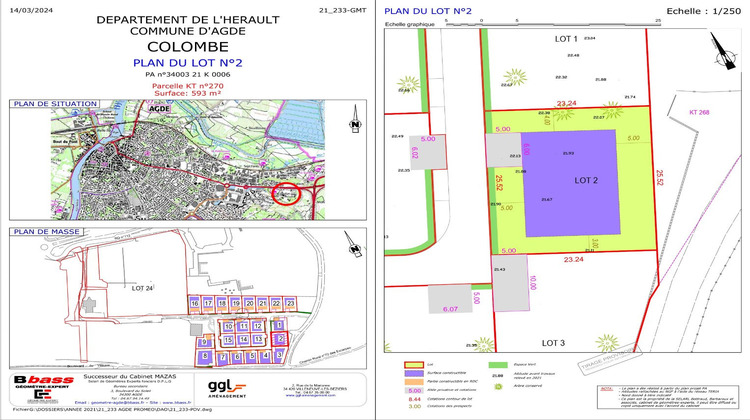 Ma-Cabane - Vente Terrain AGDE, 593 m²