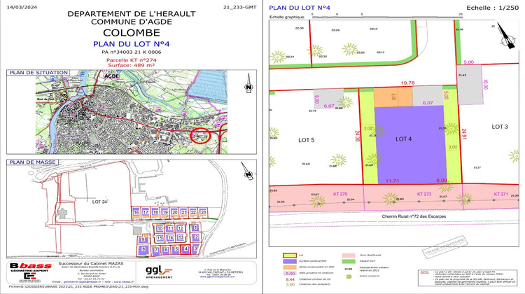 Ma-Cabane - Vente Terrain AGDE, 618 m²