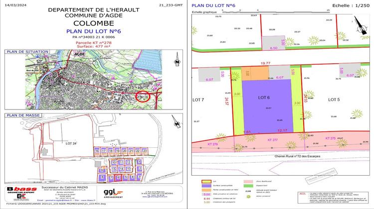 Ma-Cabane - Vente Terrain AGDE, 602 m²