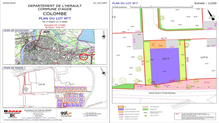 Ma-Cabane - Vente Terrain AGDE, 593 m²