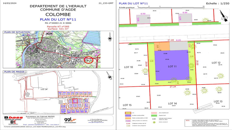 Ma-Cabane - Vente Terrain AGDE, 531 m²