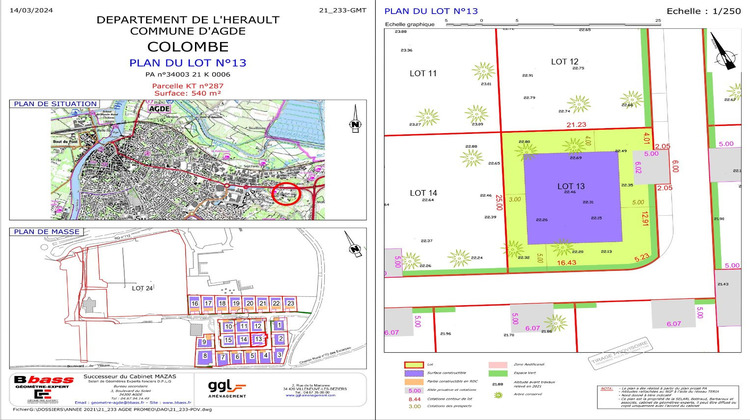 Ma-Cabane - Vente Terrain AGDE, 540 m²