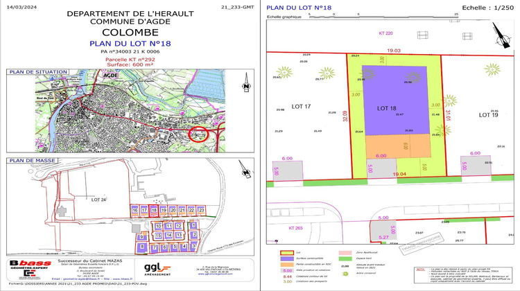 Ma-Cabane - Vente Terrain AGDE, 600 m²