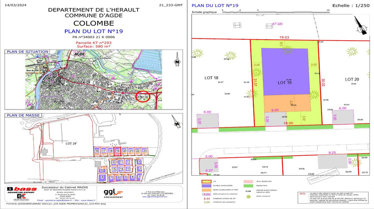 Ma-Cabane - Vente Terrain AGDE, 580 m²