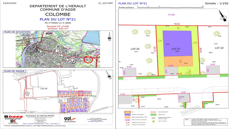 Ma-Cabane - Vente Terrain AGDE, 545 m²