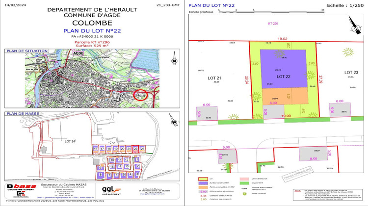 Ma-Cabane - Vente Terrain AGDE, 529 m²