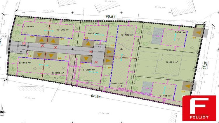 Ma-Cabane - Vente Terrain AGNEAUX, 250 m²