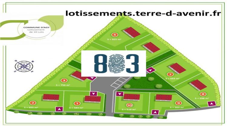 Ma-Cabane - Vente Terrain Agy, 503 m²