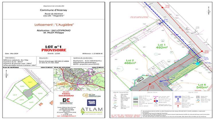 Ma-Cabane - Vente Terrain AIZENAY, 492 m²