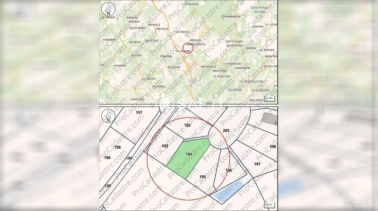 Ma-Cabane - Vente Terrain Albaret-Sainte-Marie, 819 m²
