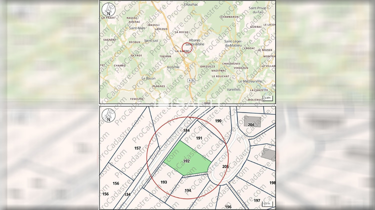 Ma-Cabane - Vente Terrain Albaret-Sainte-Marie, 797 m²