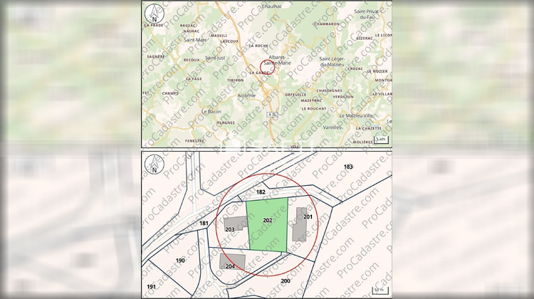 Ma-Cabane - Vente Terrain Albaret-Sainte-Marie, 739 m²