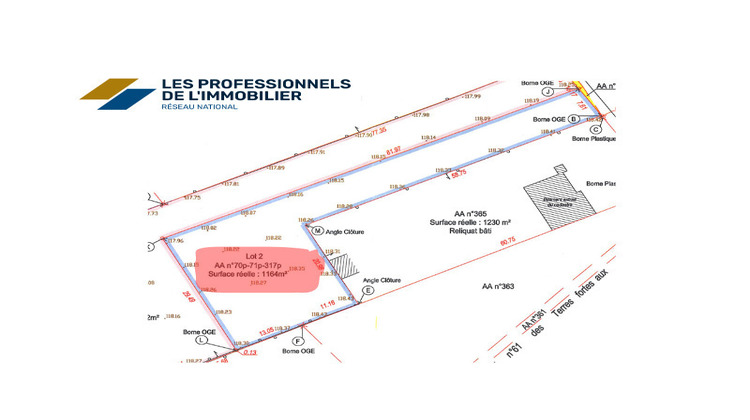 Ma-Cabane - Vente Terrain Amilly, 1164 m²