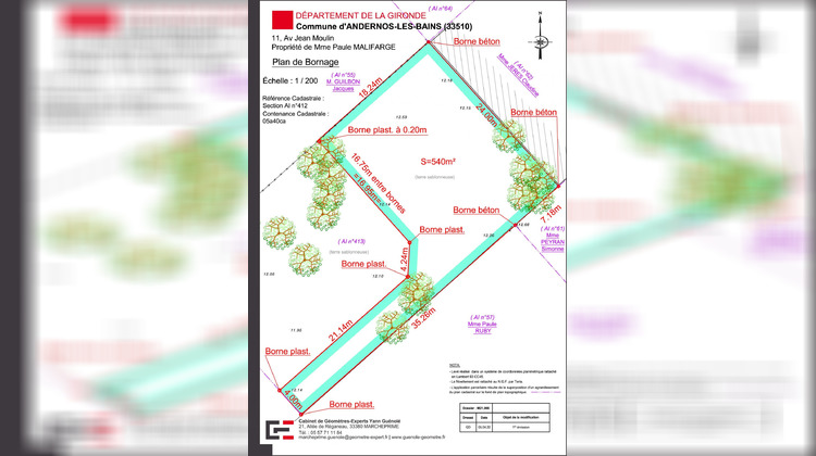 Ma-Cabane - Vente Terrain Andernos-les-Bains, 540 m²