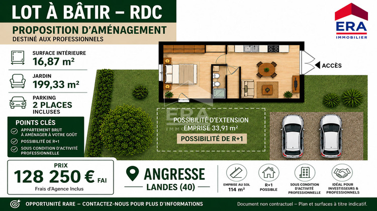 Ma-Cabane - Vente Terrain ANGRESSE, 200 m²