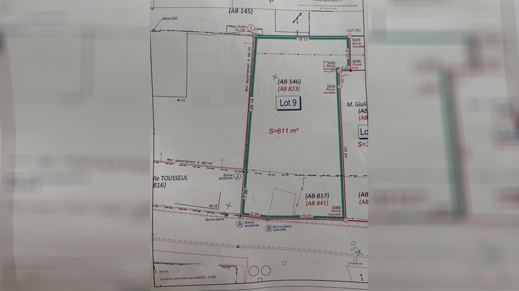 Ma-Cabane - Vente Terrain ART SUR MEURTHE, 611 m²