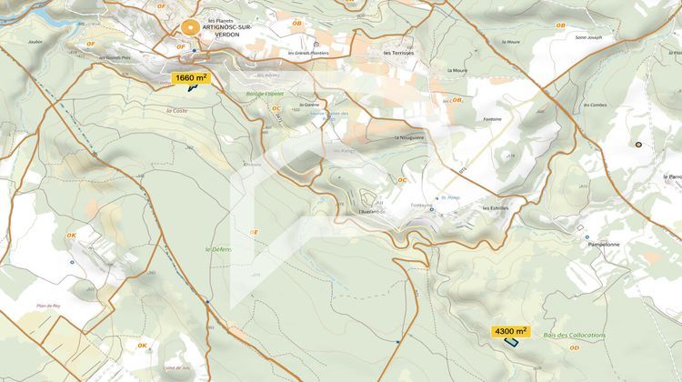 Ma-Cabane - Vente Terrain ARTIGNOSC-SUR-VERDON, 5820 m²