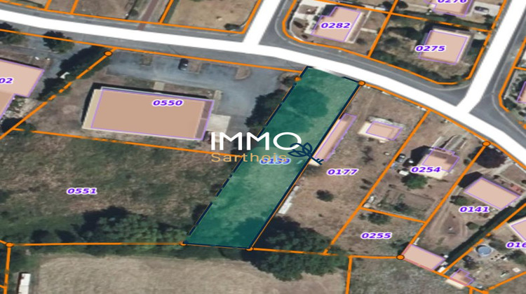 Ma-Cabane - Vente Terrain Aubigné-Racan, 1340 m²