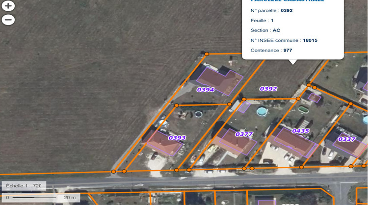 Ma-Cabane - Vente Terrain AUBIGNY-SUR-NERE, 977 m²
